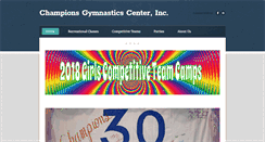 Desktop Screenshot of championsgymnasticscenter.net